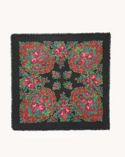 Grand Bandana Cachemire, 2 Fils