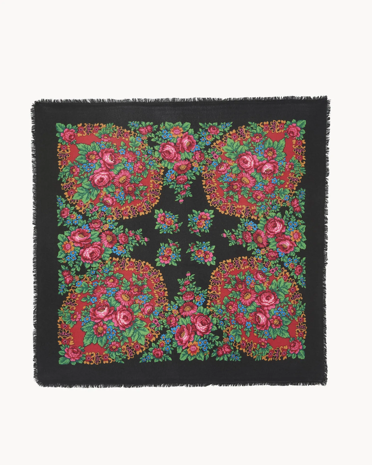 Grand Bandana Cachemire, 2 Fils