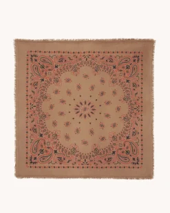 Grand Bandana Cachemire, 2 Fils