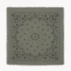 Grand Bandana Cachemire A Frange, 2 Fils