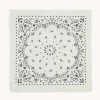 Grand Bandana Cachemire A Frange, 2 Fils