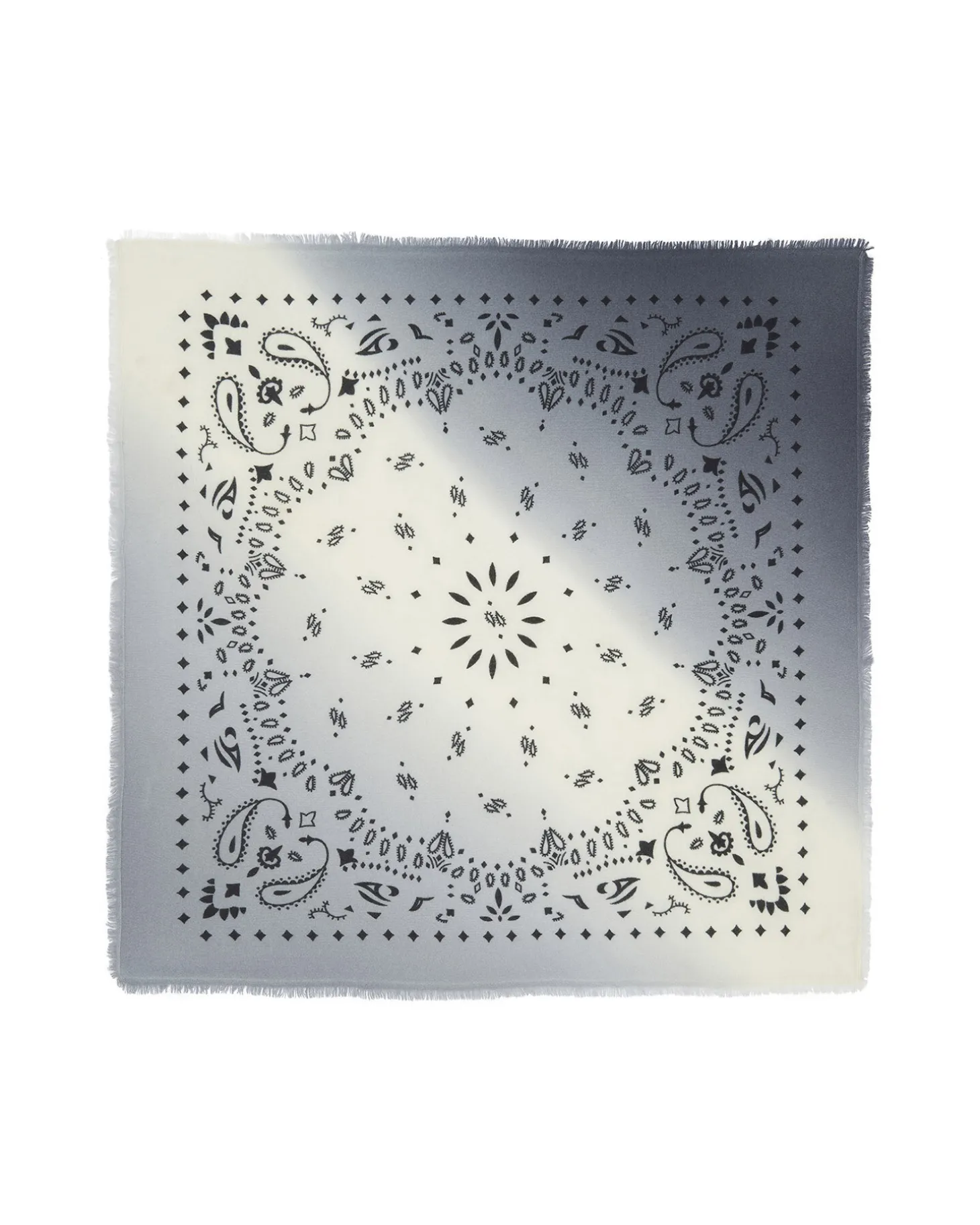Grand Bandana Cachemire Dip Dye, 2 Fils