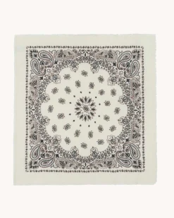 Grand Bandana Cachemire Imprime, 2 Fils