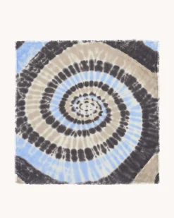 Grand Bandana Cachemire Tie And Dye, 2 Fils