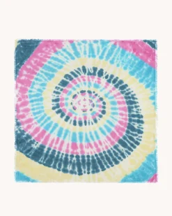 Grand Bandana Cachemire Tie And Dye, 2 Fils