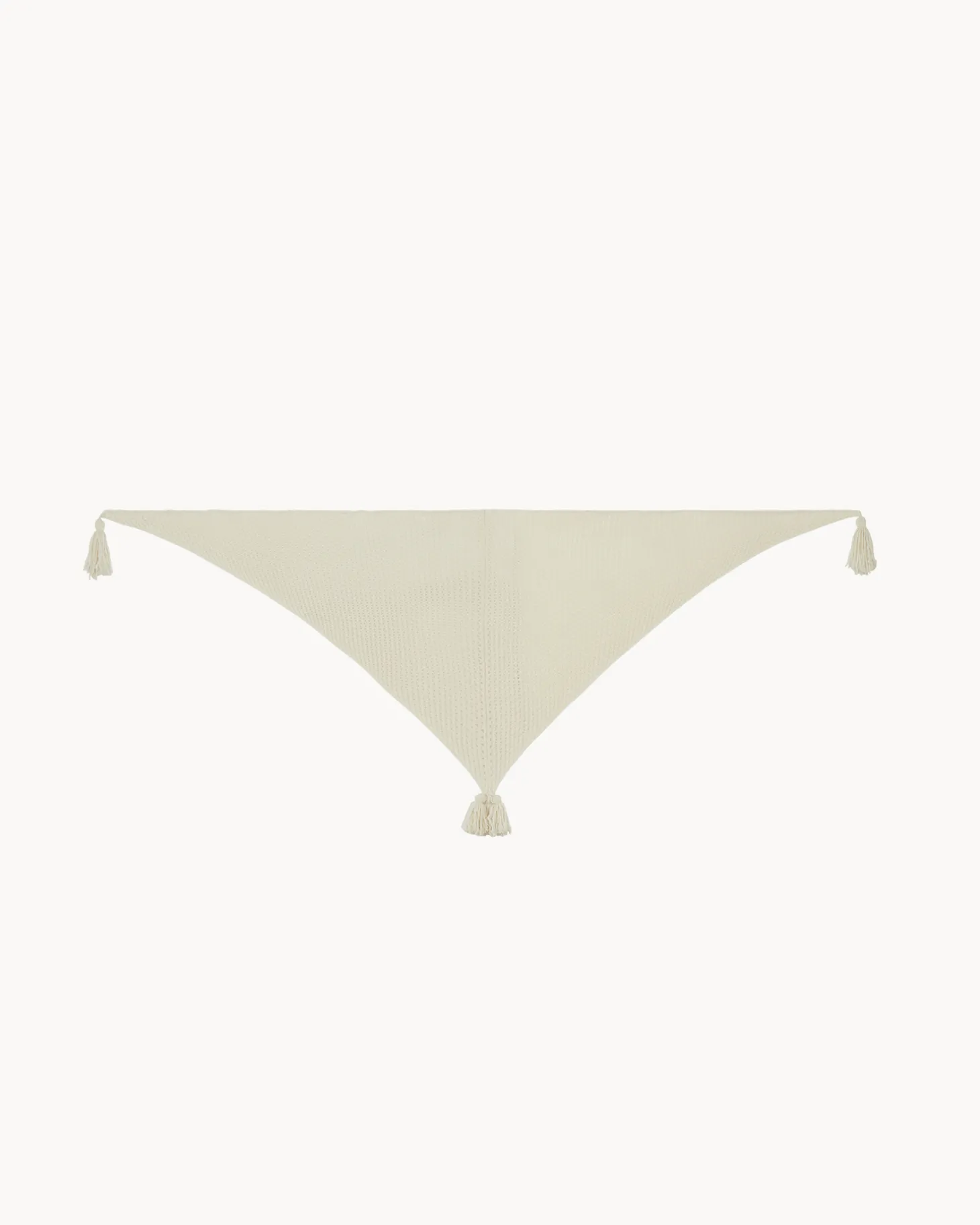Grand Bandana Pompoms Cachemire
