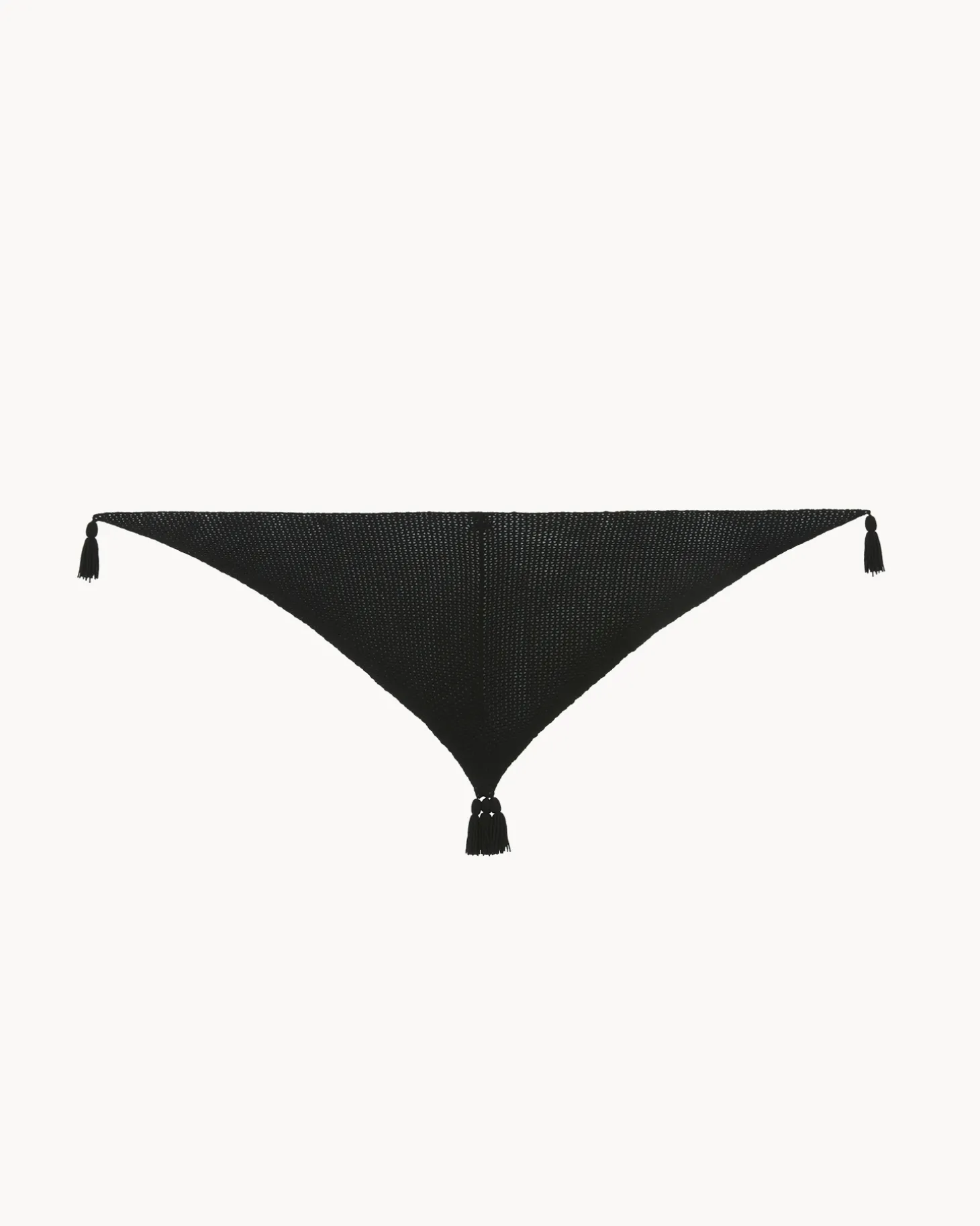 Grand Bandana Pompoms Cachemire