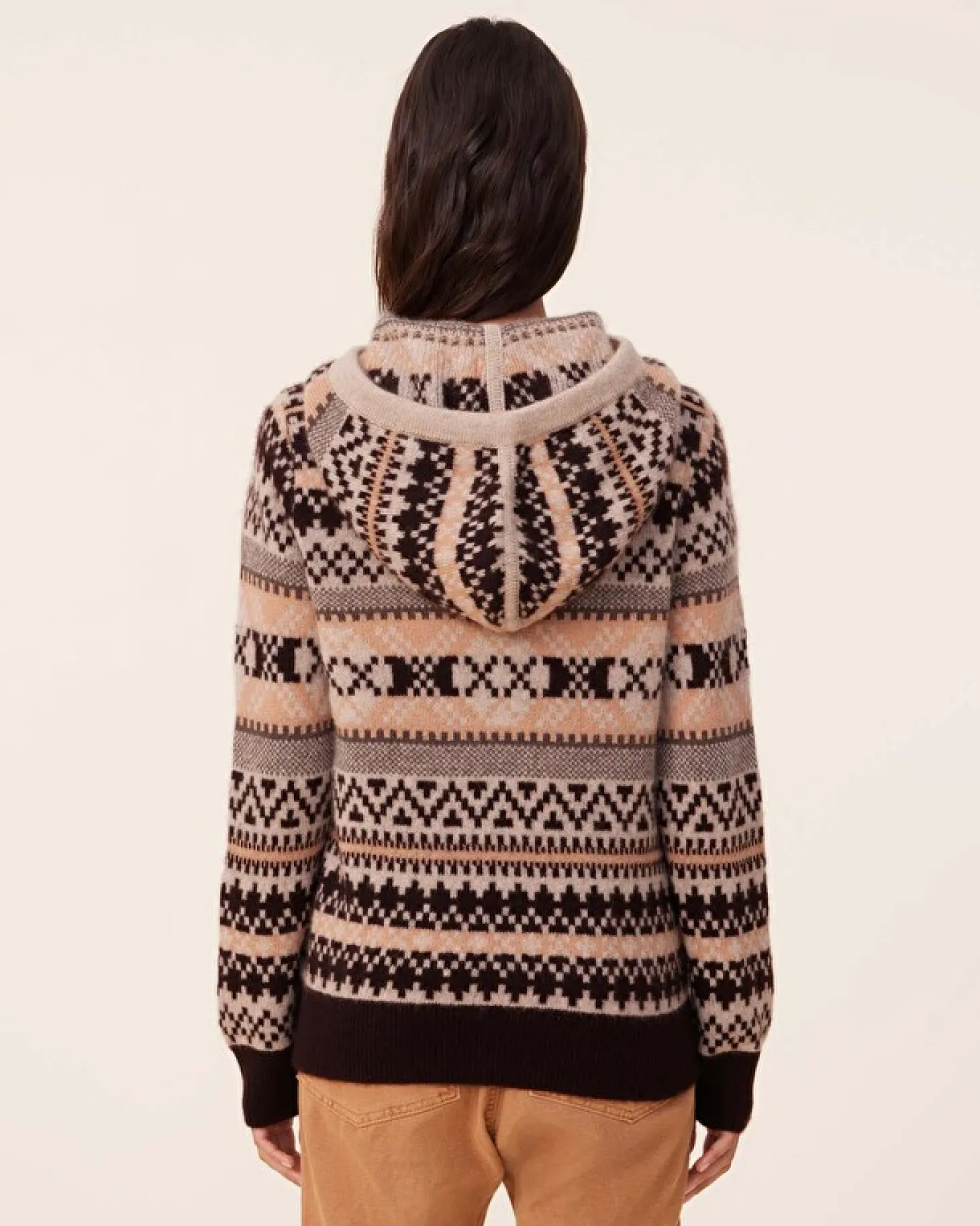 Hoodie Cachemire Jacquard, 4 Fils