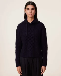 Hoodie Cachemire Torsade, 8 Fils