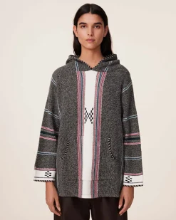 Hoodie Oversize Cachemire Jacquard, 6 Fils
