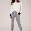 Jogging Cachemire Femme Coupe Droite