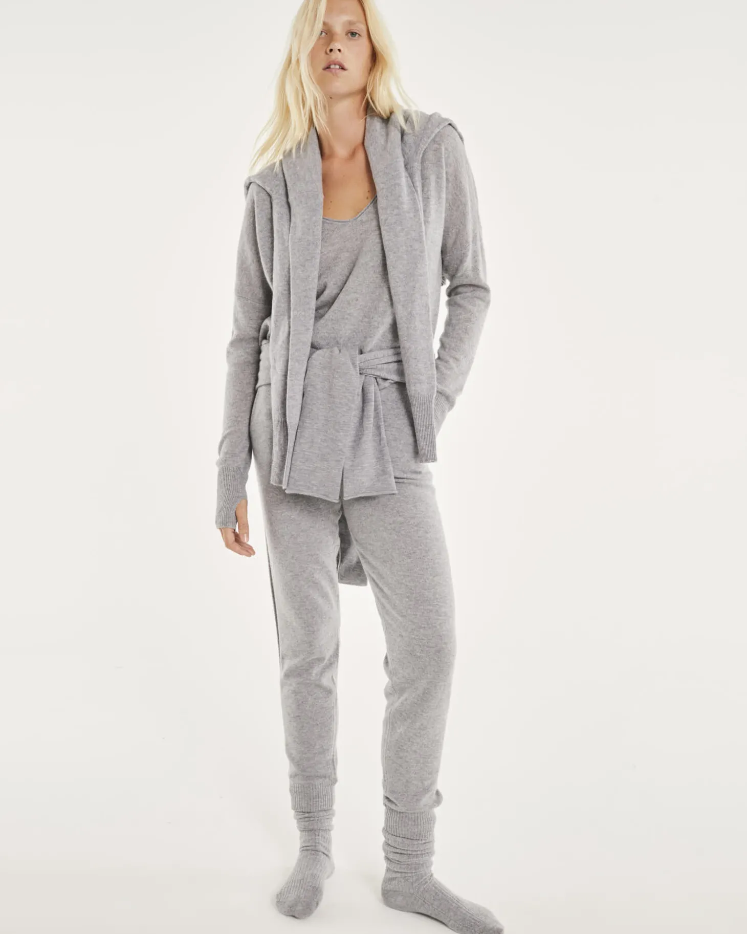 Jogging Cachemire Femme Grand Bord-Cote