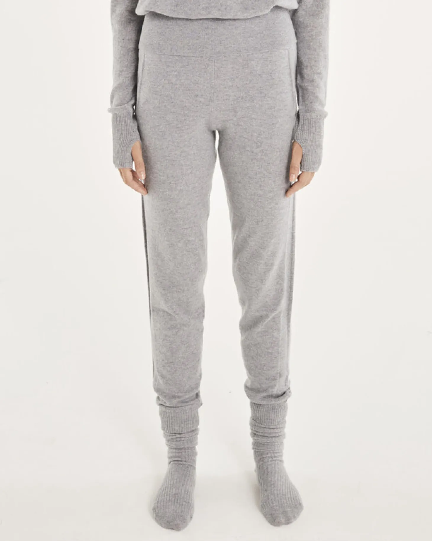 Jogging Cachemire Femme Grand Bord-Cote