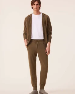 Jogging Cachemire Homme Coupe Droite, 2 Fils