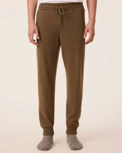 Jogging Cachemire Homme Coupe Droite, 2 Fils