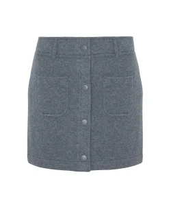 Jupe Courte Cachemire Jacquard, 4 Fils