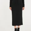Jupe Longue Femme Cachemire Droite
