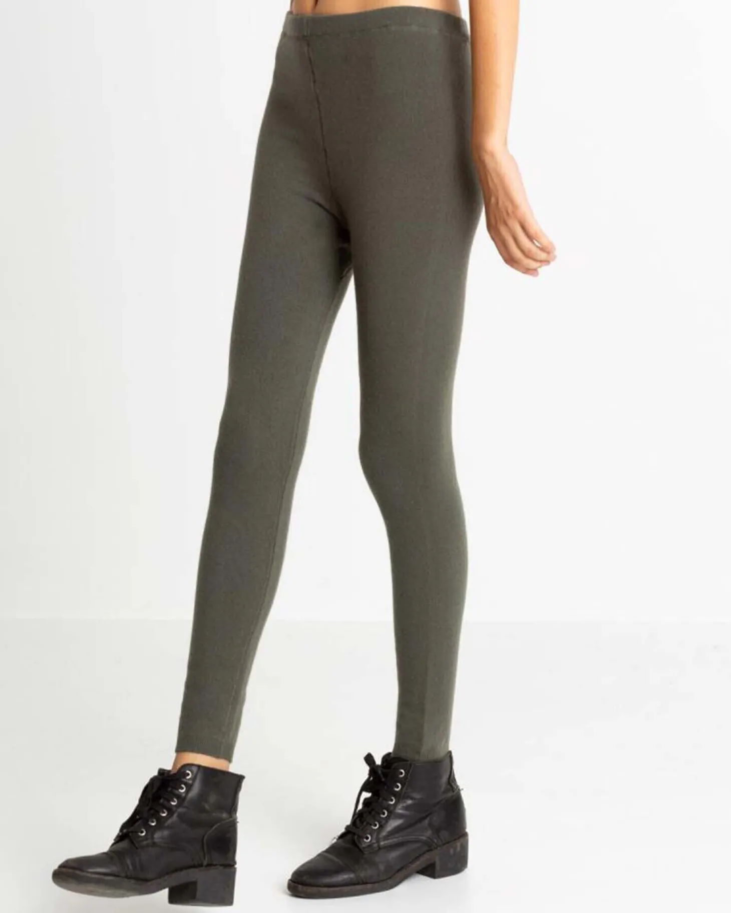 Legging Cachemire Couleur Unie
