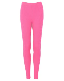 Legging Cachemire Femme A Cotes