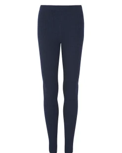 Legging Cachemire Femme A Cotes