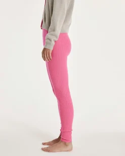 Legging Cachemire Femme A Cotes