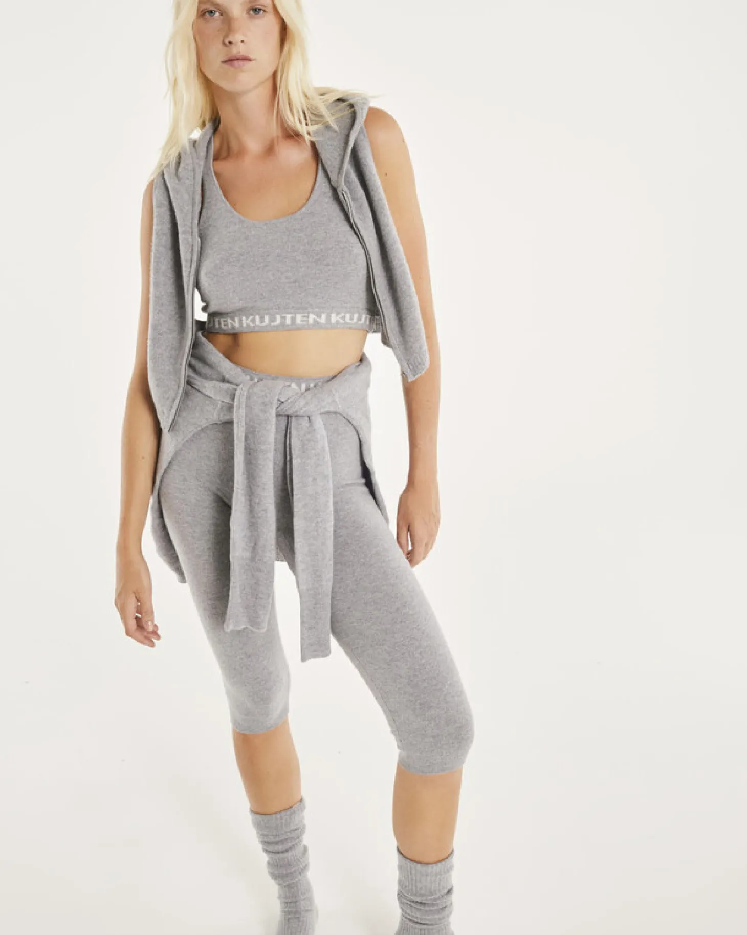 Legging Cachemire Femme Stretch Court
