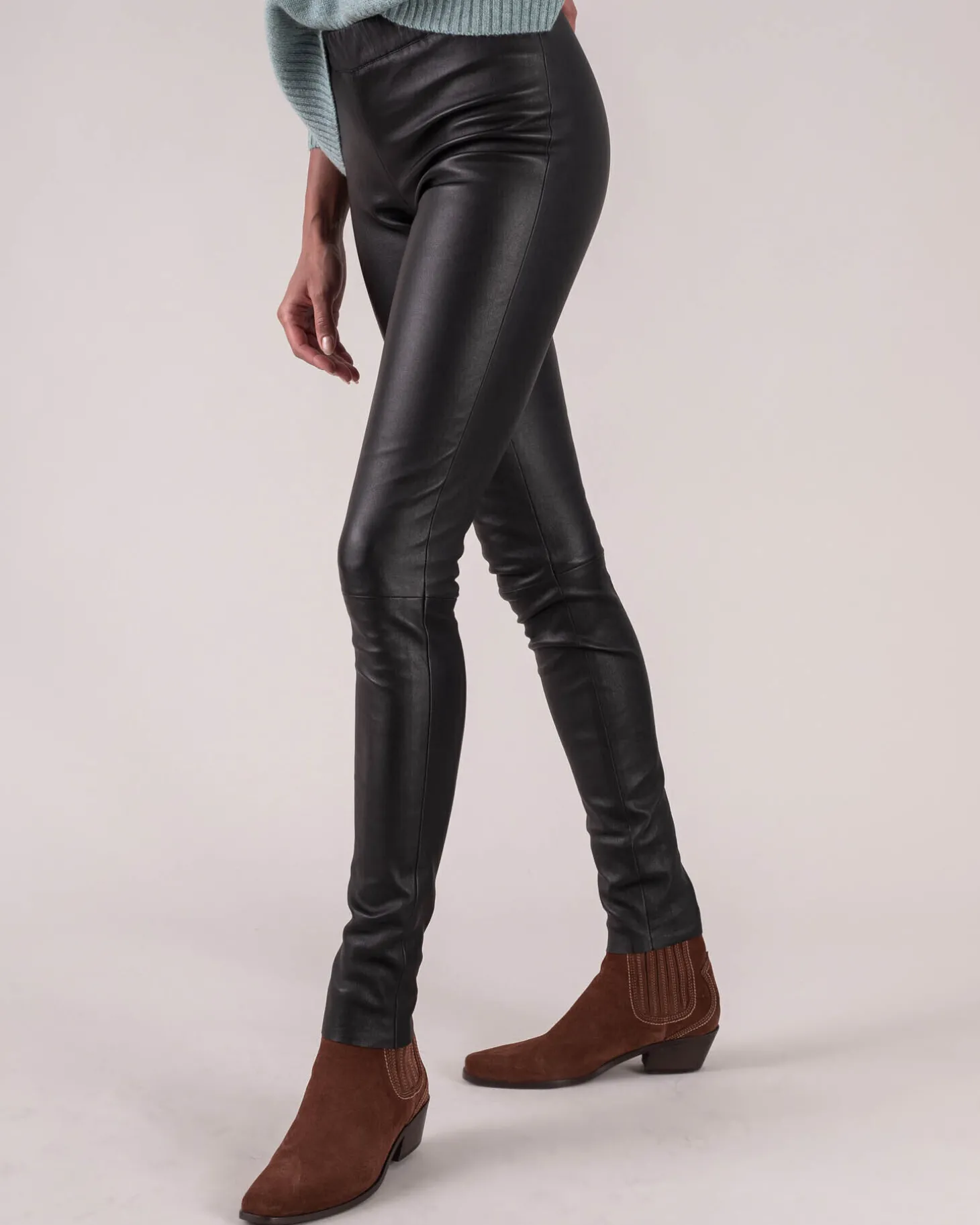 Legging Cuir Femme