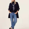 Manteau Col Chale Cachemire Tisse