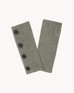 Mitaines Cachemire Avec Boutons, 4 Fils