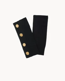 Mitaines Cachemire Avec Boutons, 4 Fils