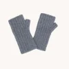 Mitaines Cachemire Cotes Plates, 2 Fils