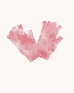 Mitaines Cachemire Courtes Tie And Dye, 4 Fils