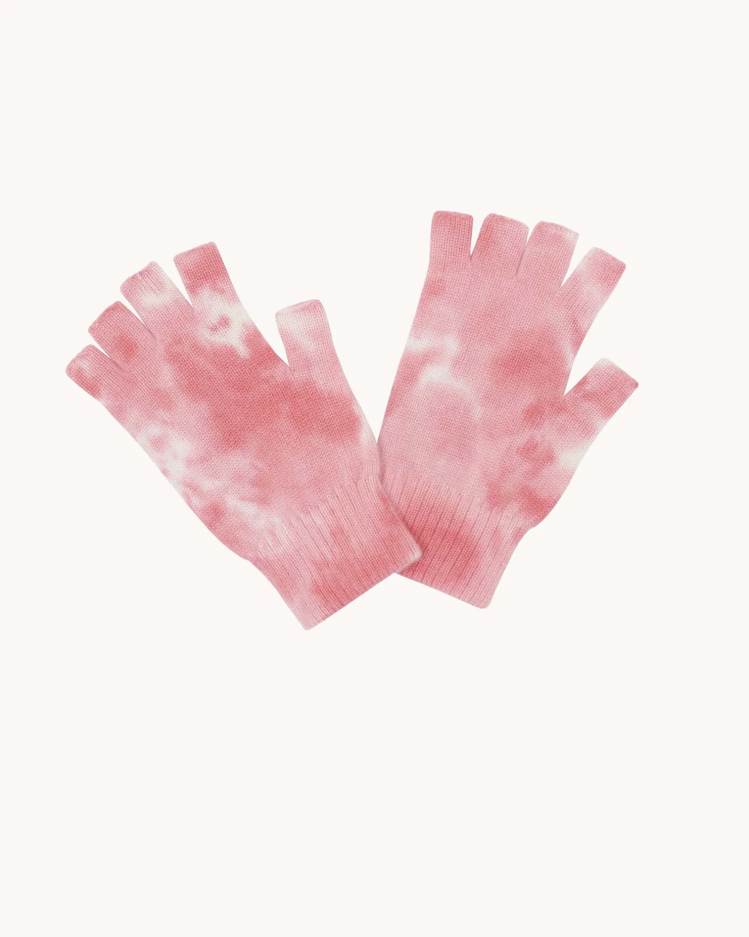 Mitaines Cachemire Courtes Tie And Dye, 4 Fils