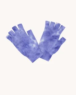 Mitaines Cachemire Courtes Tie And Dye, 4 Fils
