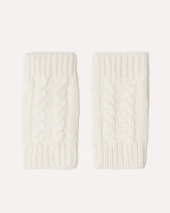Mitaines Cachemire Courtes Torsades, 12 Fils