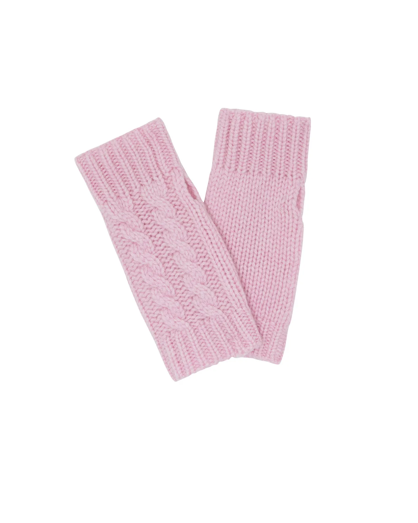 Mitaines Cachemire Courtes Torsades
