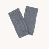 Mitaines Cachemire Courtes Torsades, 12 Fils