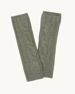 Mitaines Cachemire Torsade, 8 Fils