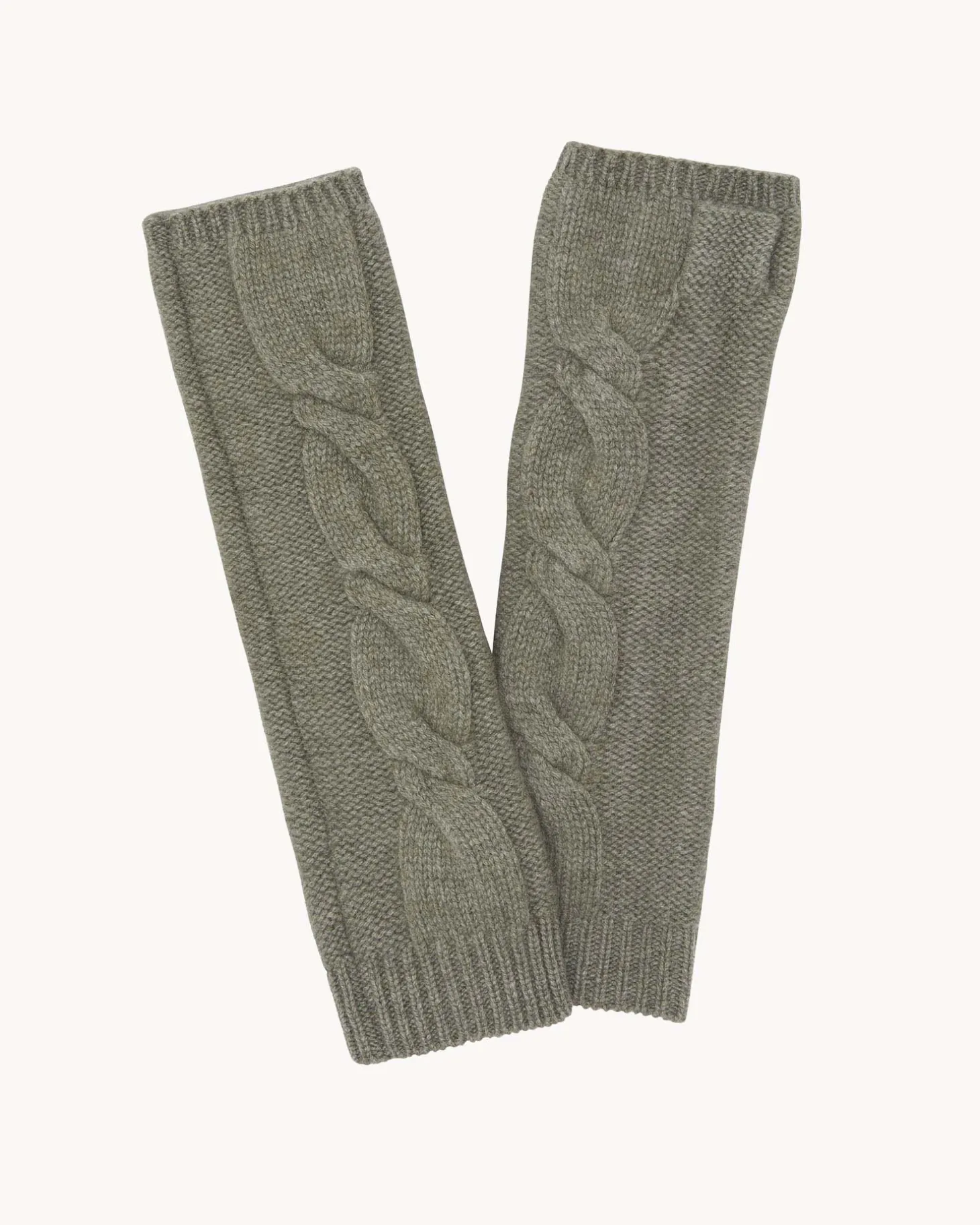 Mitaines Cachemire Torsade, 8 Fils
