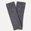 Mitaines Cachemire Unies Torsadees, 8 Fils