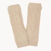 Mitaines Cachemire Unies Torsadees, 8 Fils