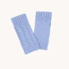 Mitaines Courtes Cachemire Torsade, 12 Fils
