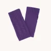 Mitaines Courtes Cachemire Torsade, 12 Fils