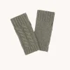 Mitaines Courtes Cachemire Torsade, 12 Fils