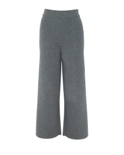 Pantalon Cachemire Pantacourt Ample
