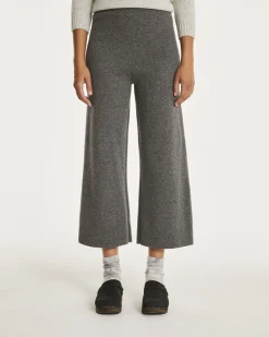 Pantalon Cachemire Pantacourt Ample