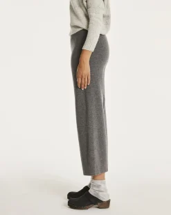 Pantalon Cachemire Pantacourt Ample