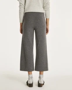 Pantalon Cachemire Pantacourt Ample