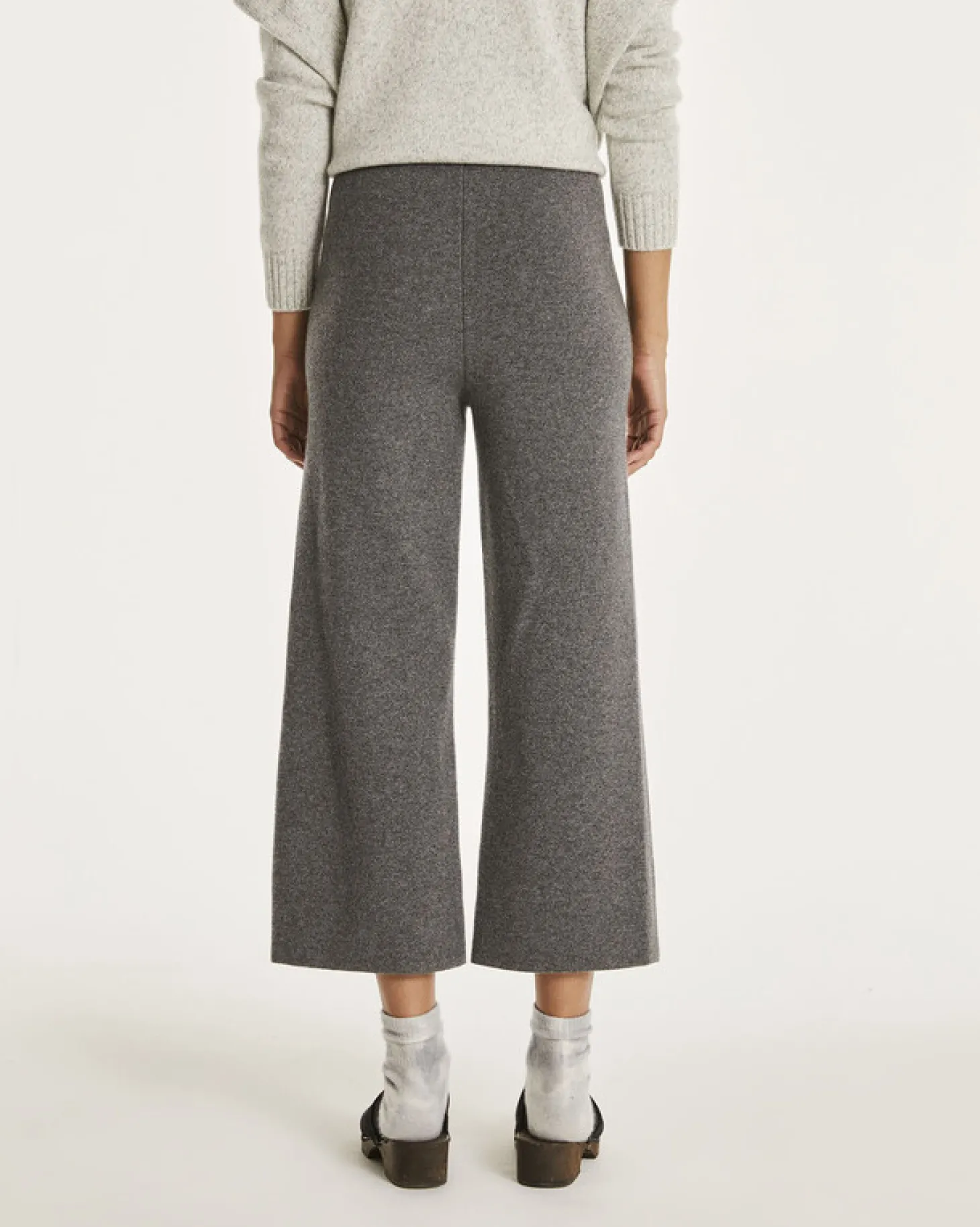 Pantalon Cachemire Pantacourt Ample
