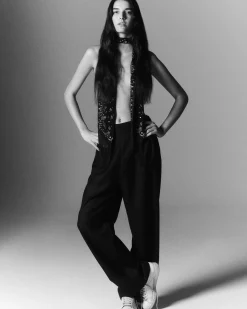 Pantalon Cachemire Tisse